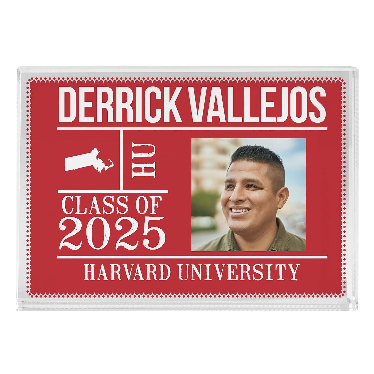 All About The Graduate Photo Keepsake Block - Red