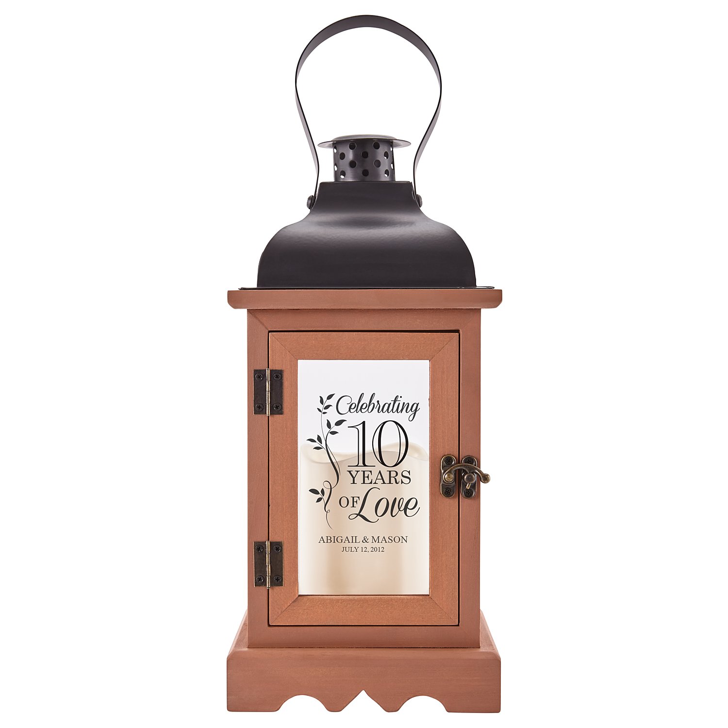 Celebration of Love Anniversary Lantern- Black - Years
