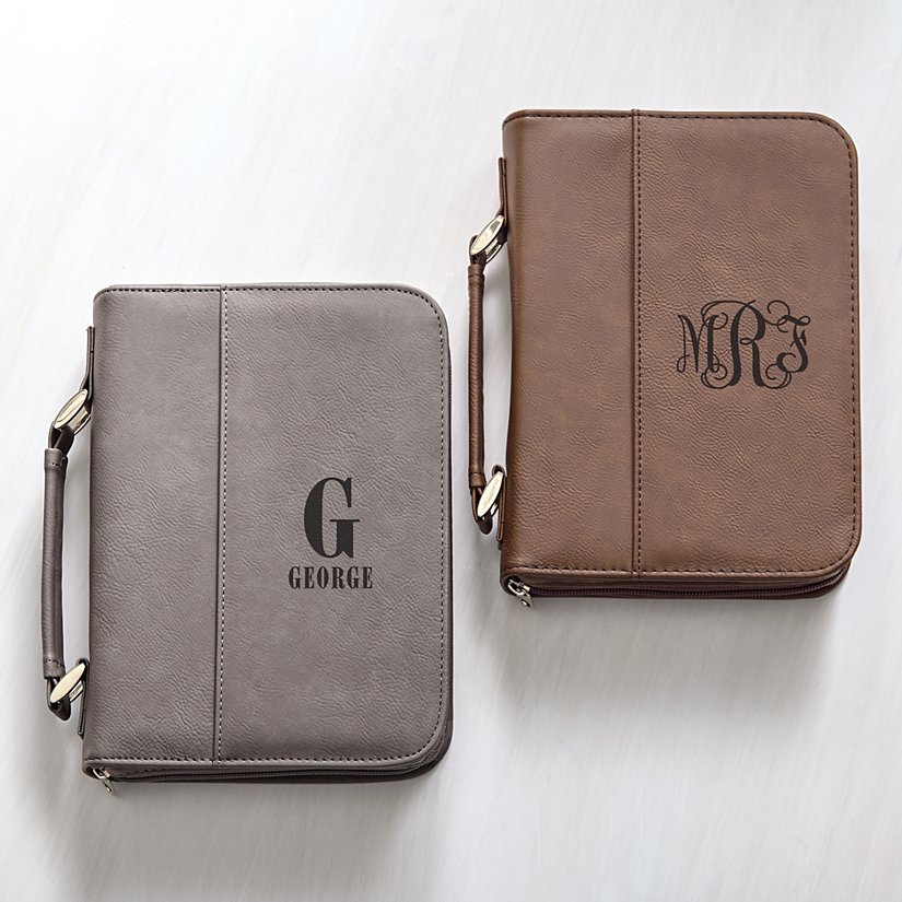 Initial and Monogram Bible Cover