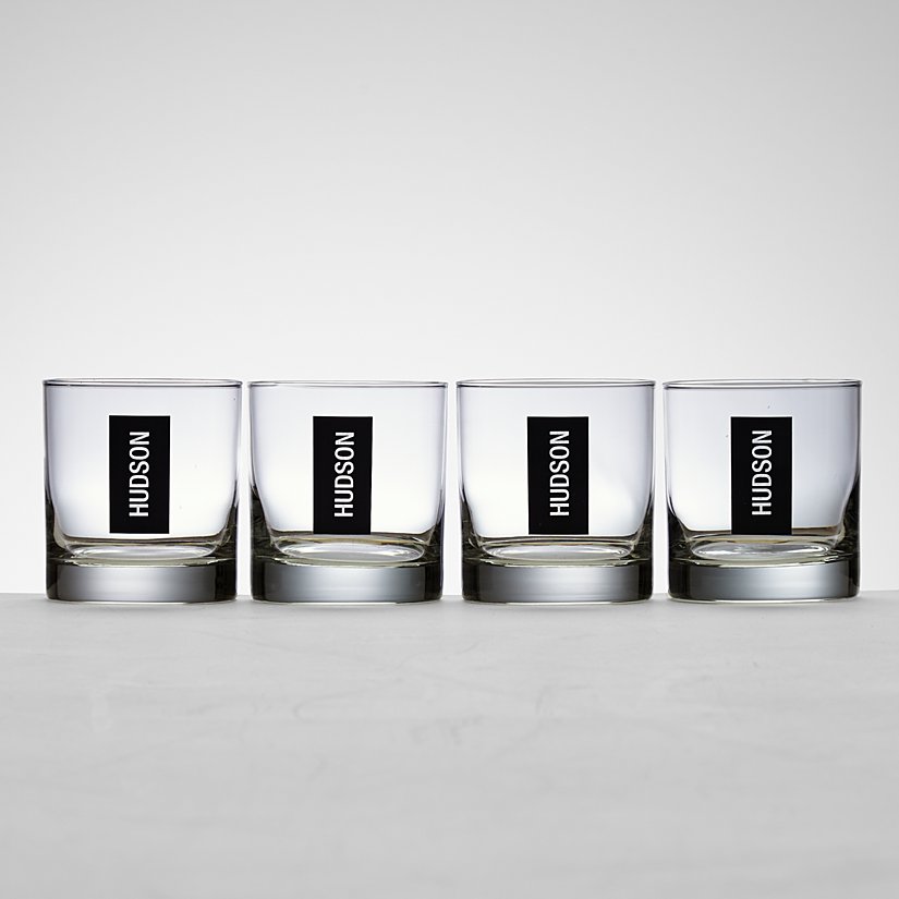 Personalized Double Old Fashioned Glass Set