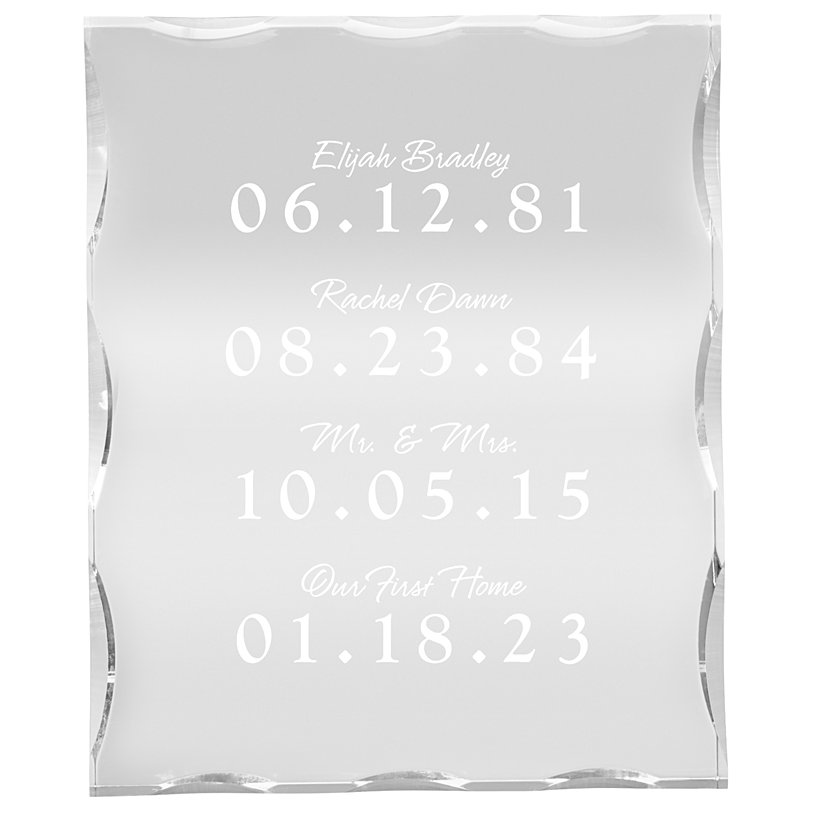 One Remarkable Day Personalized Acrylic Block