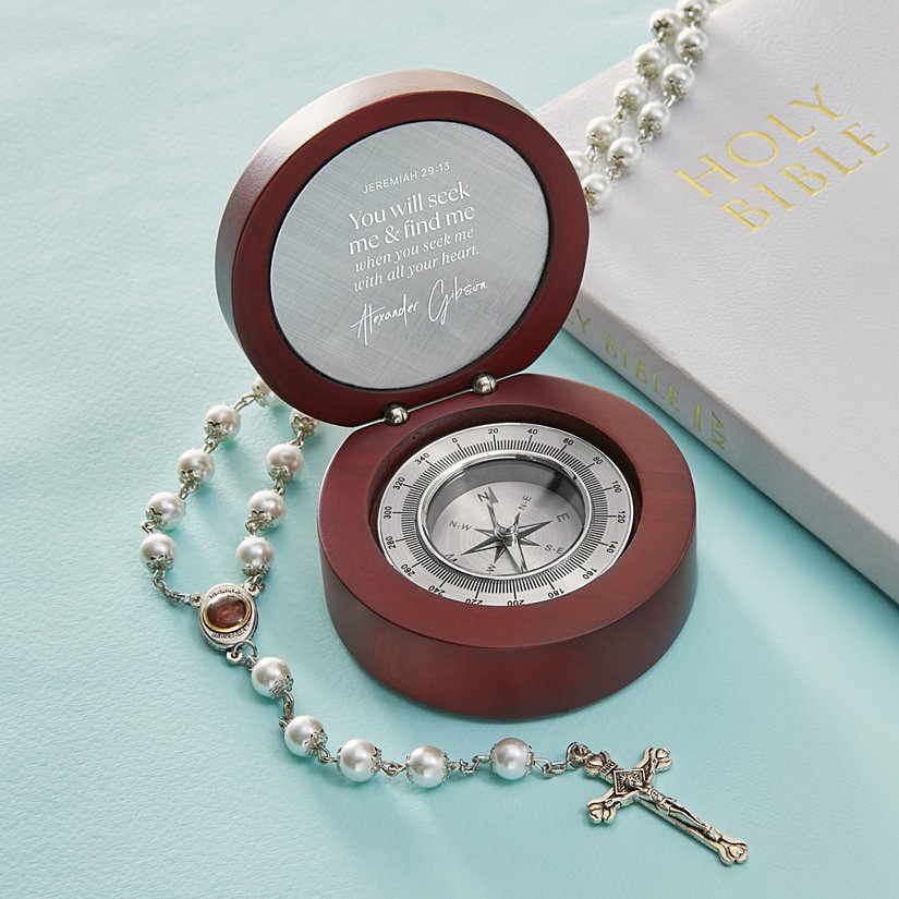 Faith-Guided Compass Keepsake
