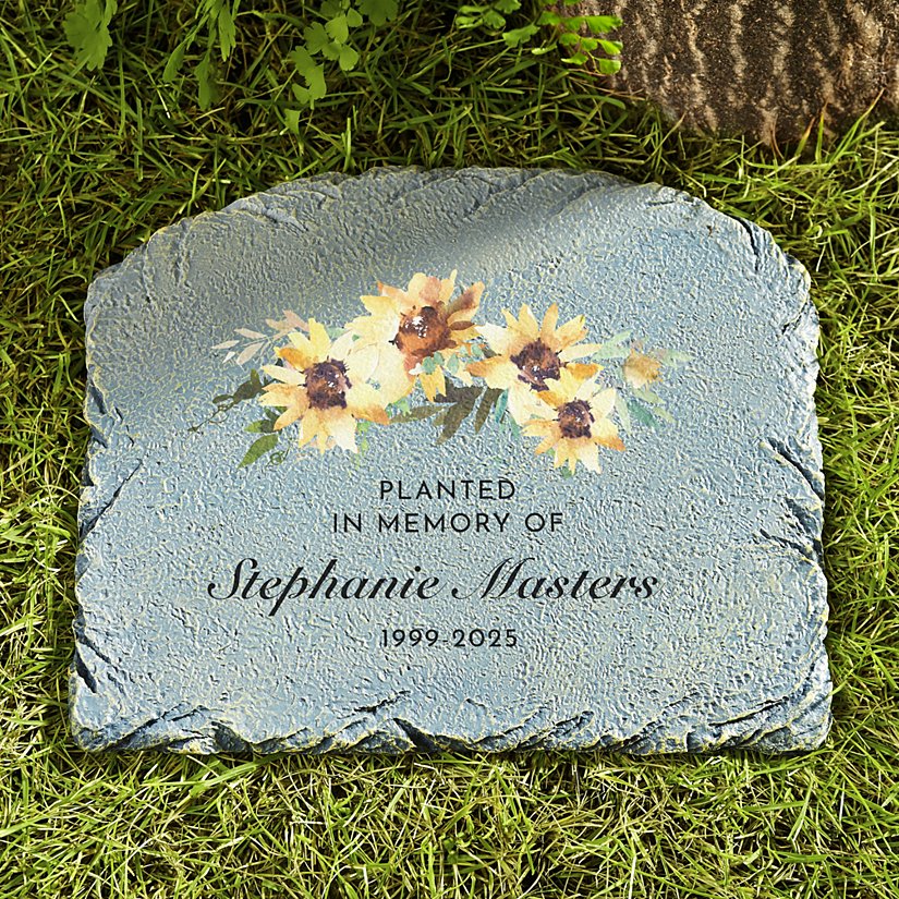 Sunflower Tribute Garden Stone