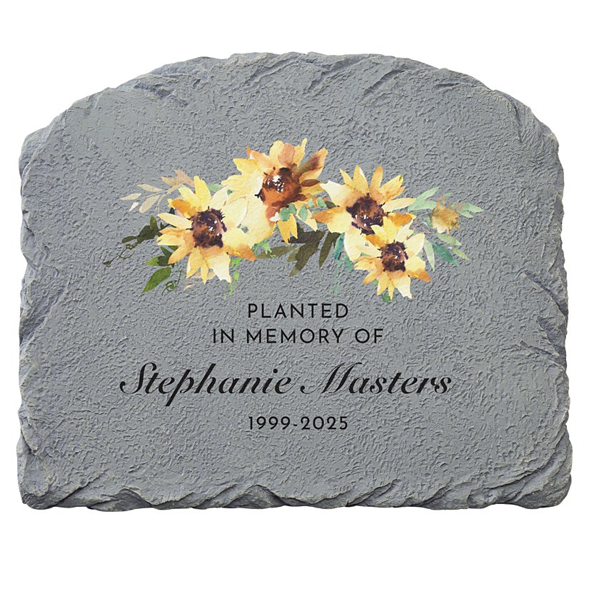 Sunflower Tribute Garden Stone
