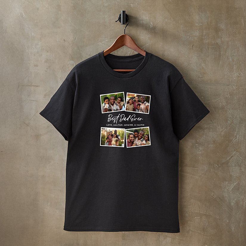 Dad's Favorite Moments Photo Collage T-Shirt