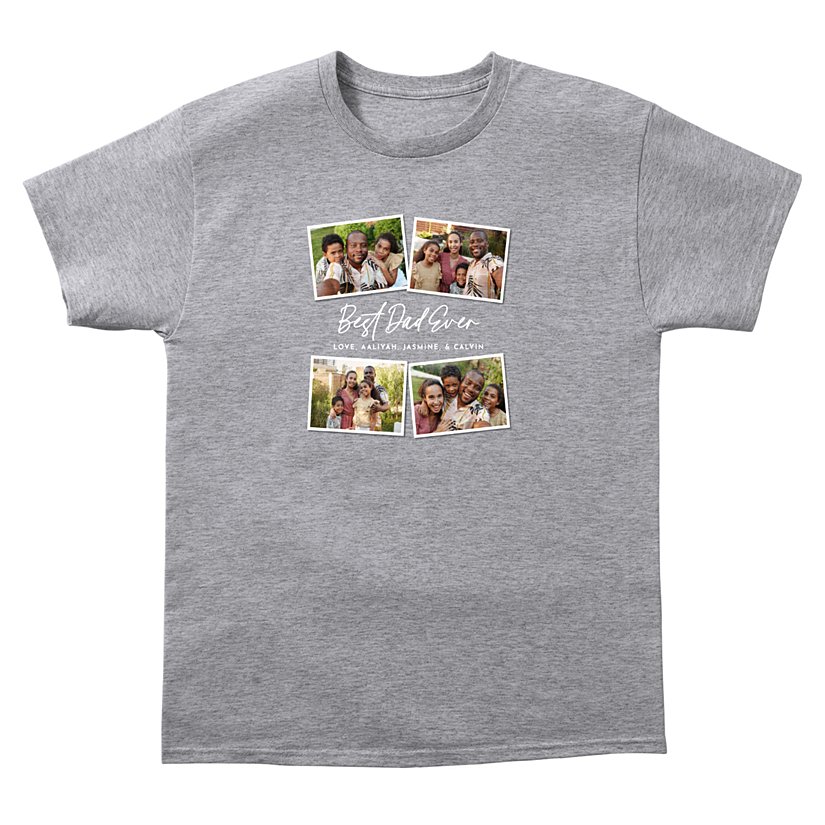 Dad's Favorite Moments Photo Collage T-Shirt