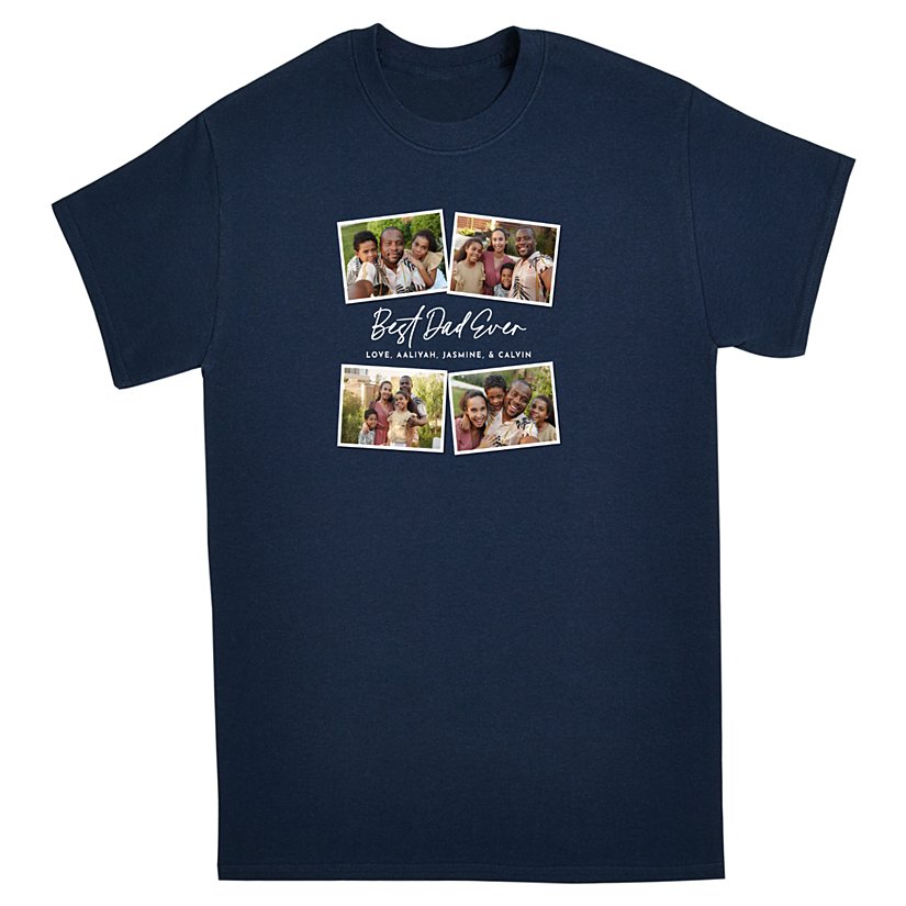 Dad's Favorite Moments Photo Collage T-Shirt 3 Dad's Favorite Moments Photo Collage T-Shirt