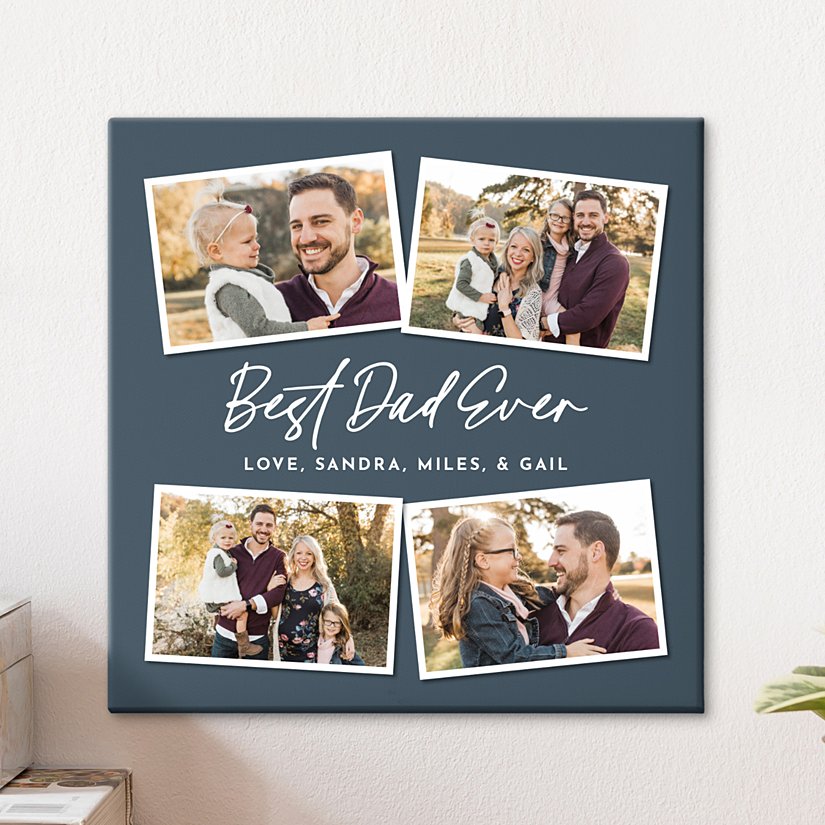 Dad's Cherished Moments Canvas