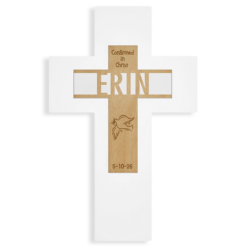 Holy Sacrament Personalized Wooden Cross
