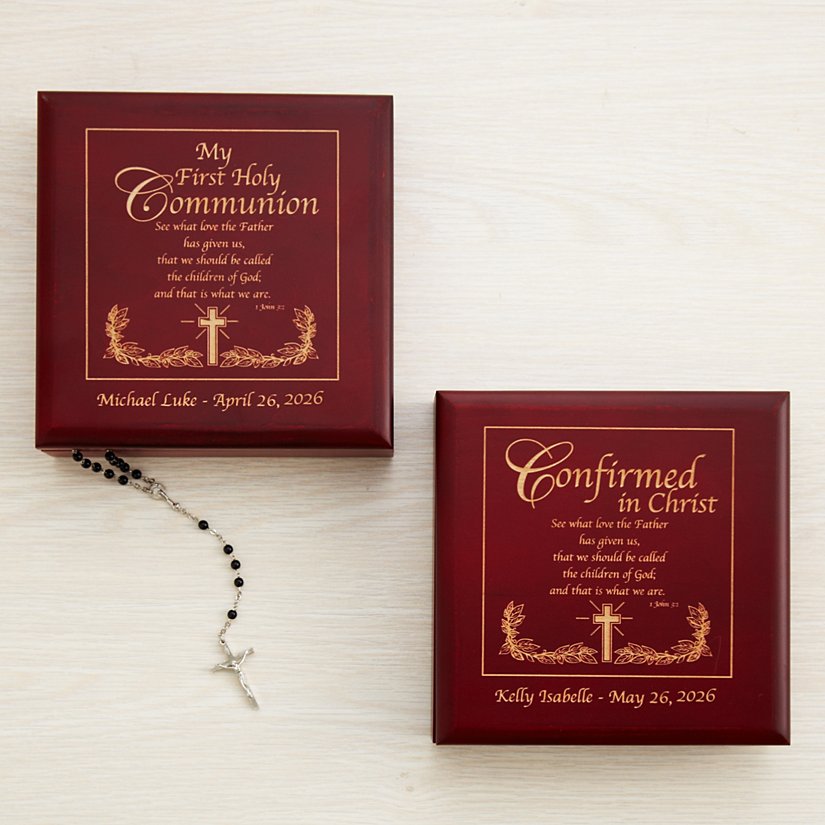 Holy Communion & Confirmation Personalized Keepsake Box