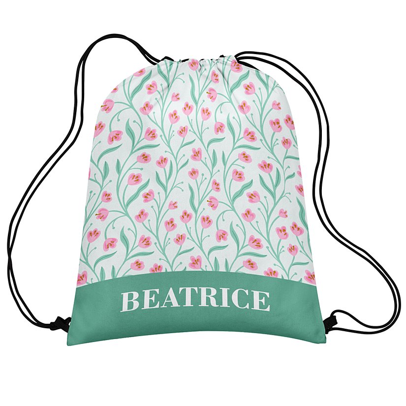 Blossom Breeze Drawstring Bag