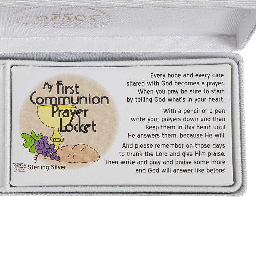 First Holy Communion Personalized Prayer Locket