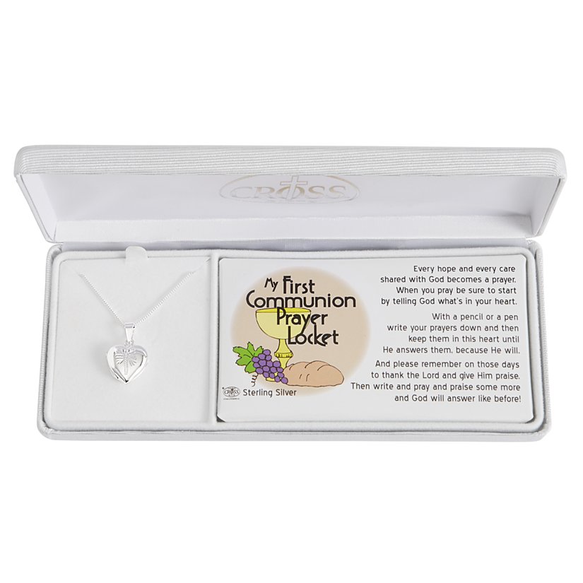 First Holy Communion Personalized Prayer Locket