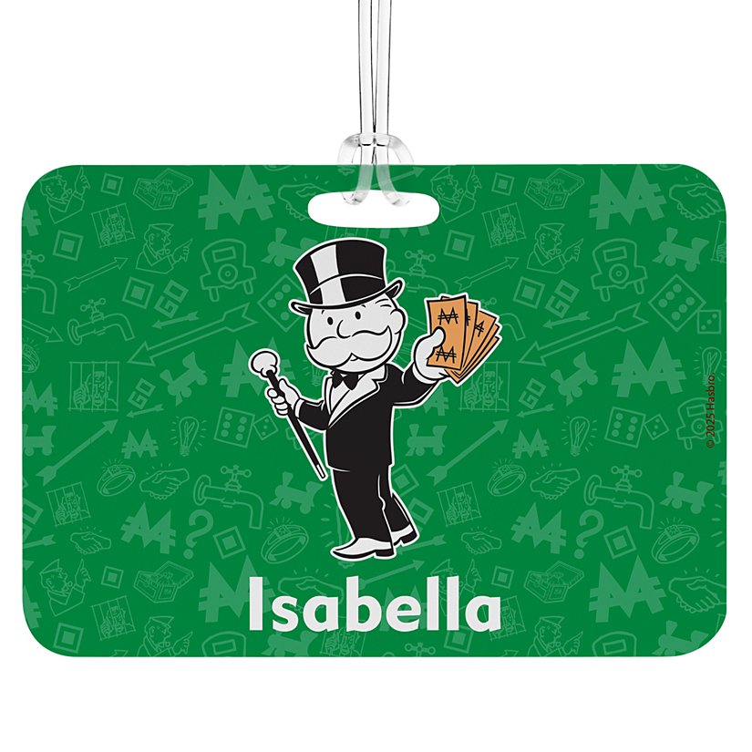 Mr. Monopoly Character Luggage Tag