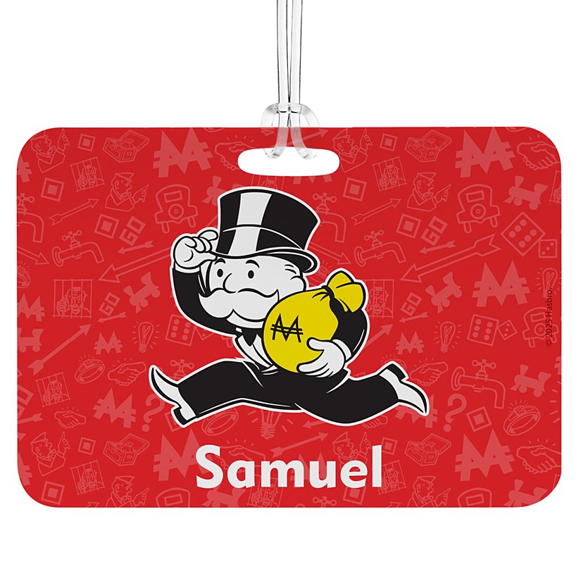 Mr. Monopoly Character Luggage Tag