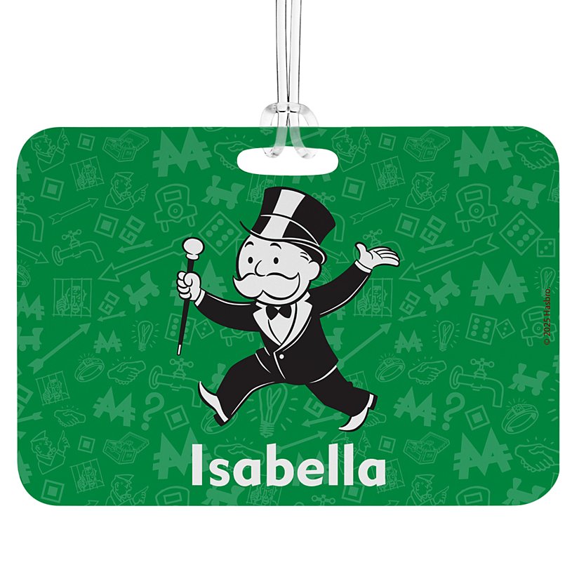 Mr. Monopoly Character Luggage Tag