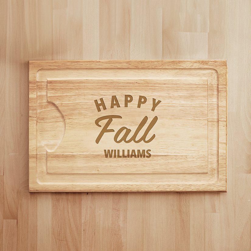 Autumn Celebration Maple Cutting Board