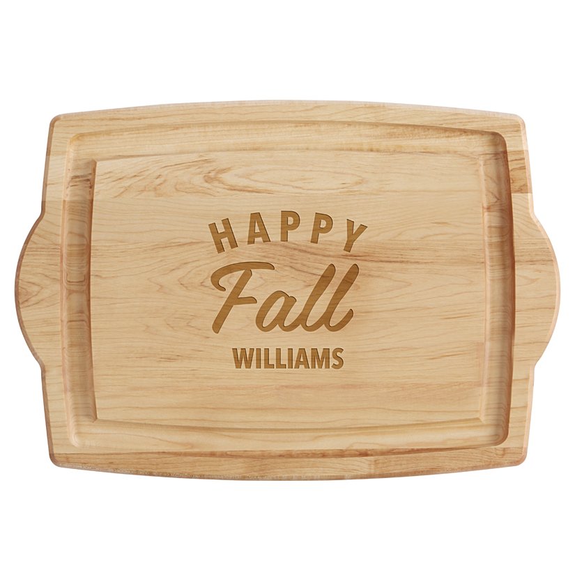 Autumn Celebration Maple Cutting Board