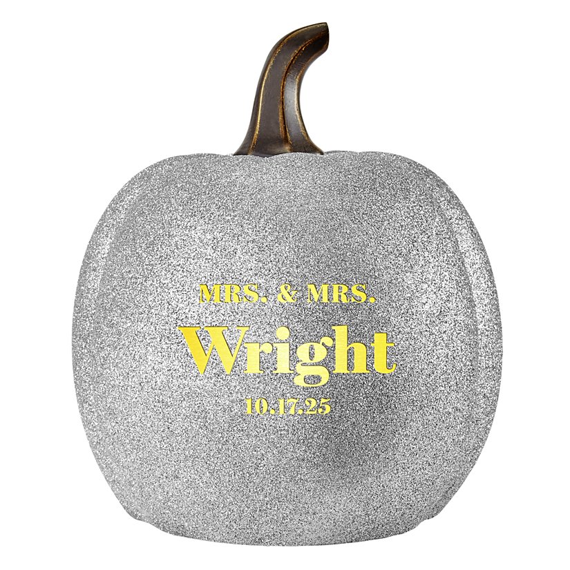 Illuminated Wedding Couple Pumpkin Collection