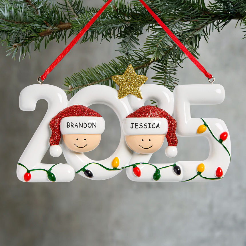 2025 Holiday Family Couple Ornament