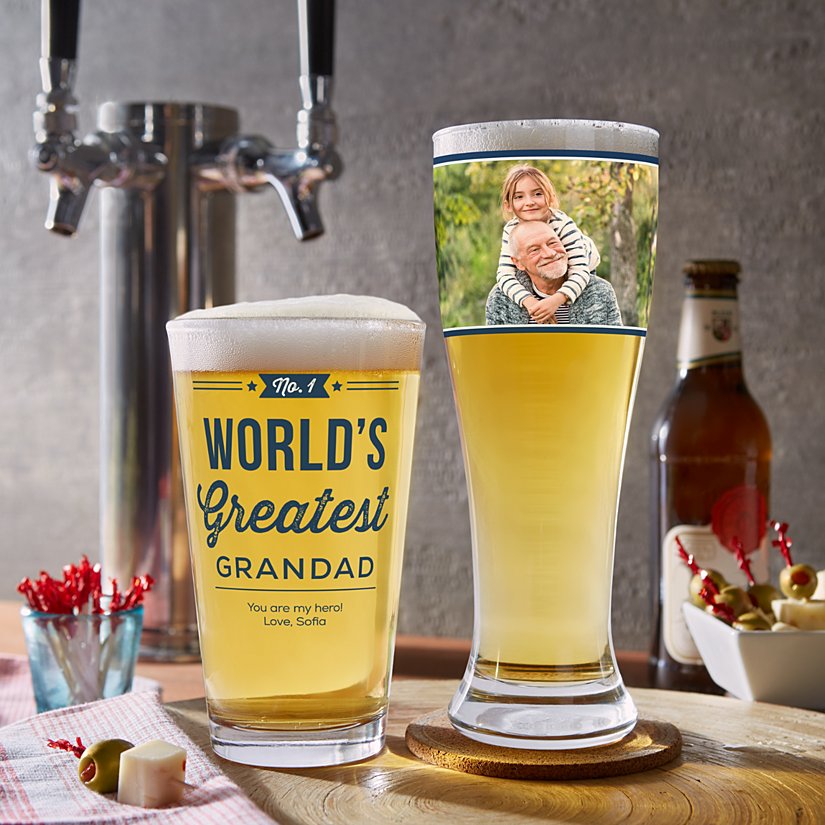 #1 Picture Message Personalized Glassware