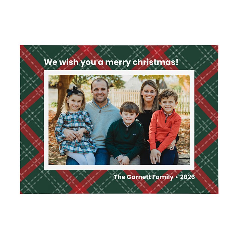 Holiday Wishes Photo Wooden Block