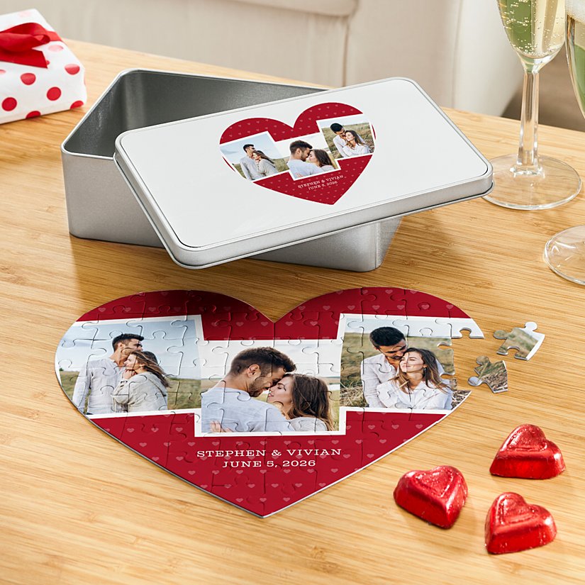 Favorite Photos Heart Puzzle