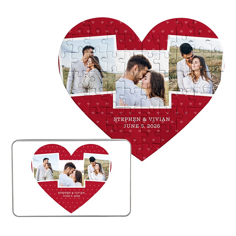 Favorite Photos Heart Puzzle