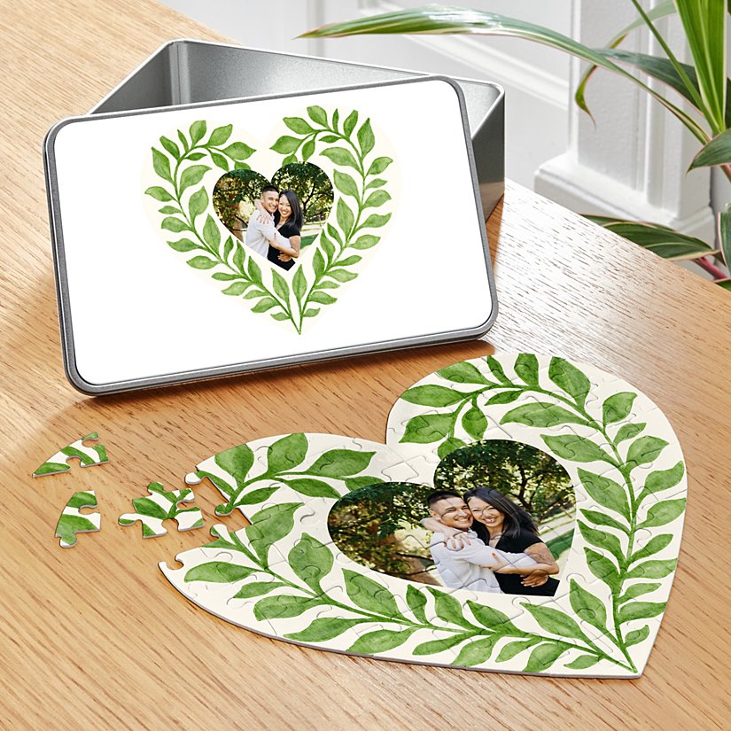 Foliage Heart Photo Puzzle