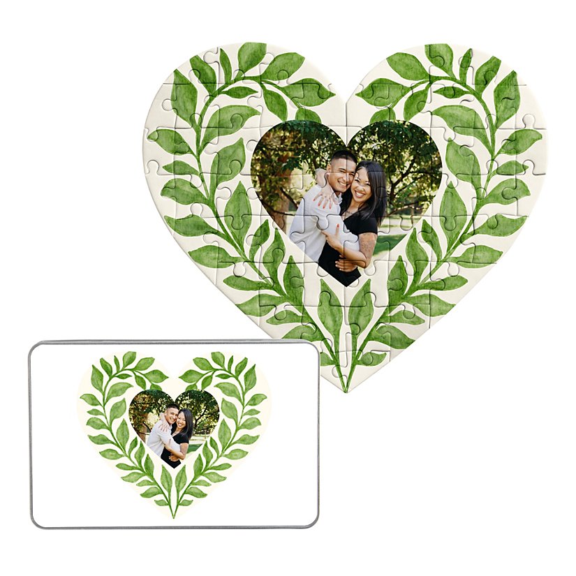 Foliage Heart Photo Puzzle