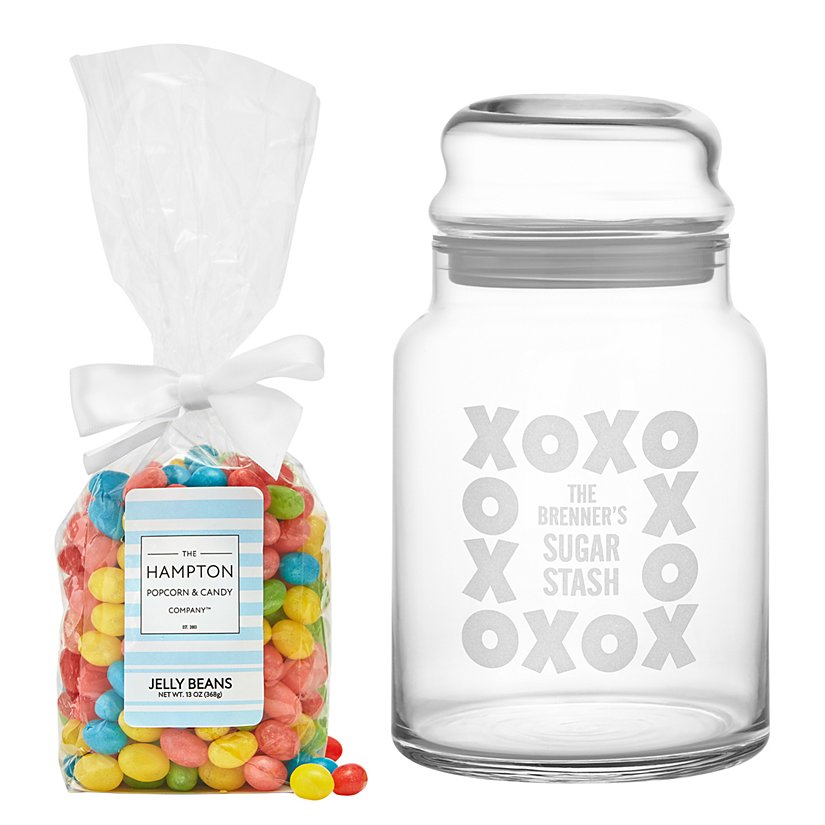 Hugs & Kisses Glass Treat Jar