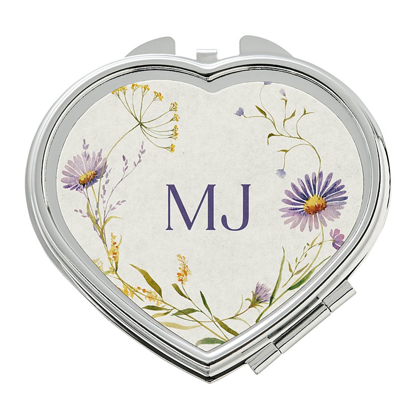 Botanical Heart Compact Mirror