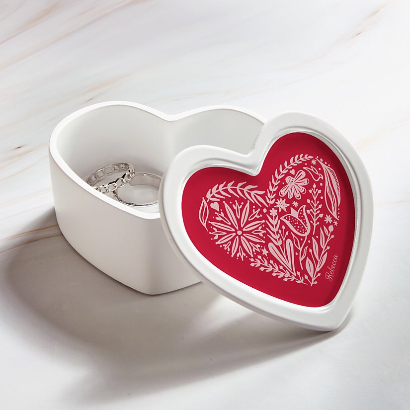 Floral Heart Memory Box