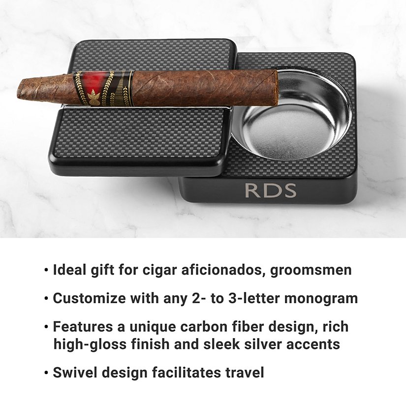 Cigar Holder and Personalized Ashtray