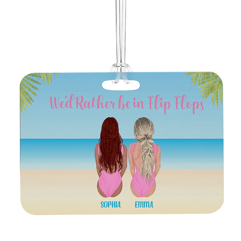 Summer Getaway Girls Personalized Luggage Tag