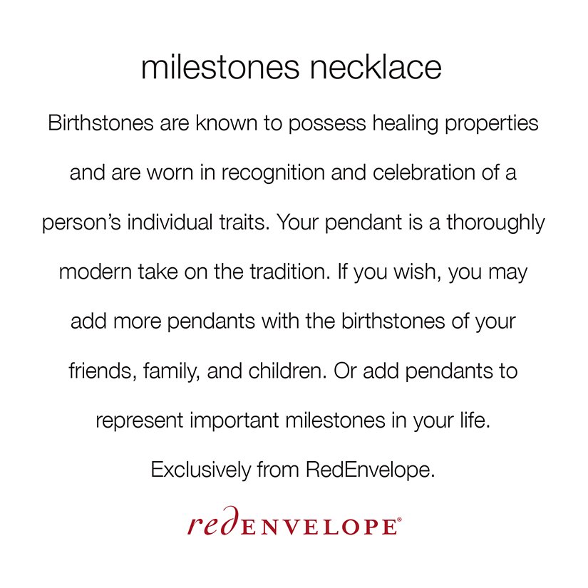 Milestone Personalized Birthstone Necklace