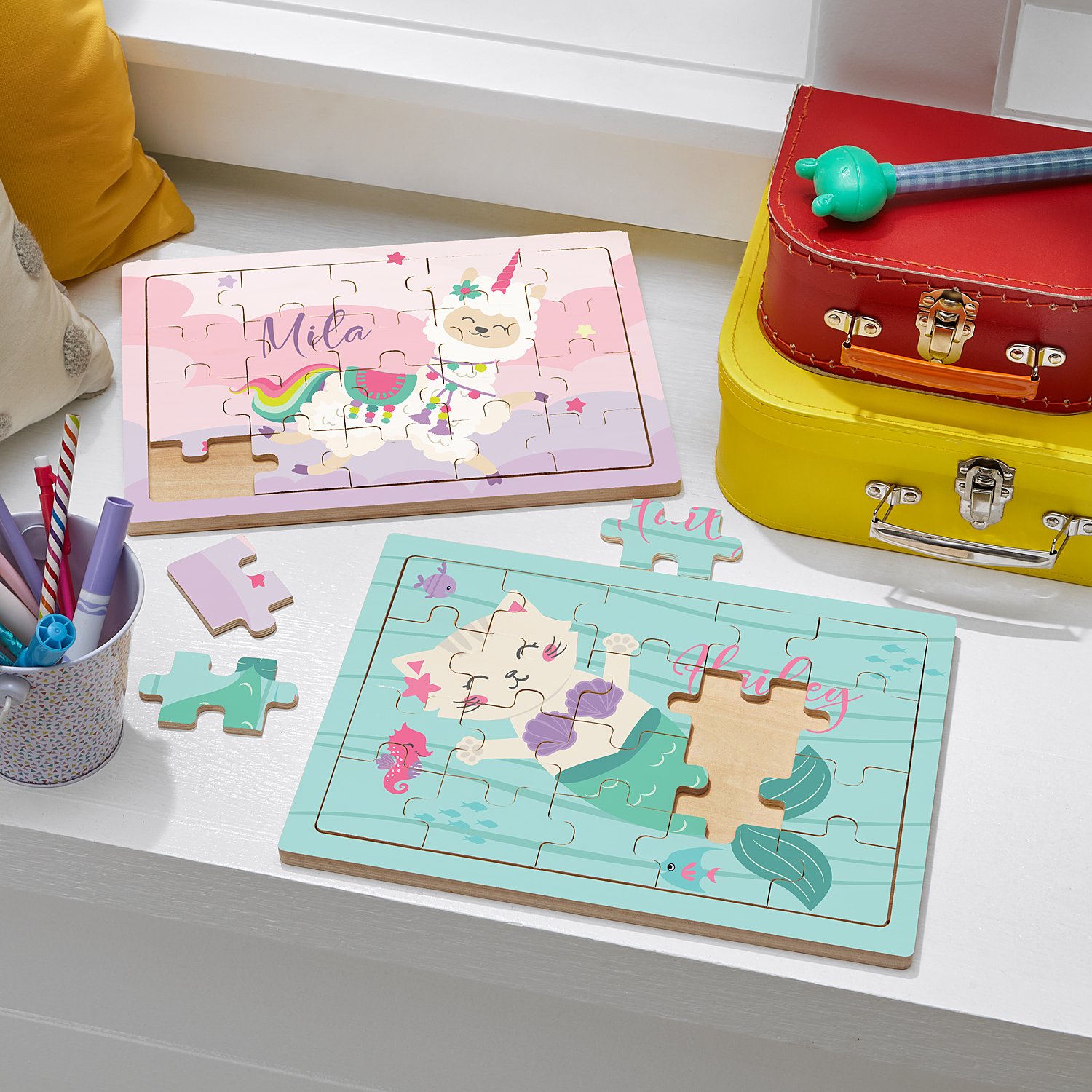 Enchanted Critters Personalized Wooden Puzzle