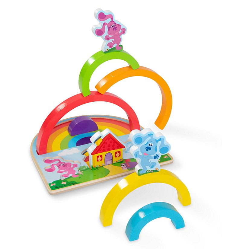 Melissa & Doug® Blue's Clues Wooden Rainbow Stacking Puzzle 4 Melissa & Doug® Blue's Clues Wooden Rainbow Stacking Puzzle