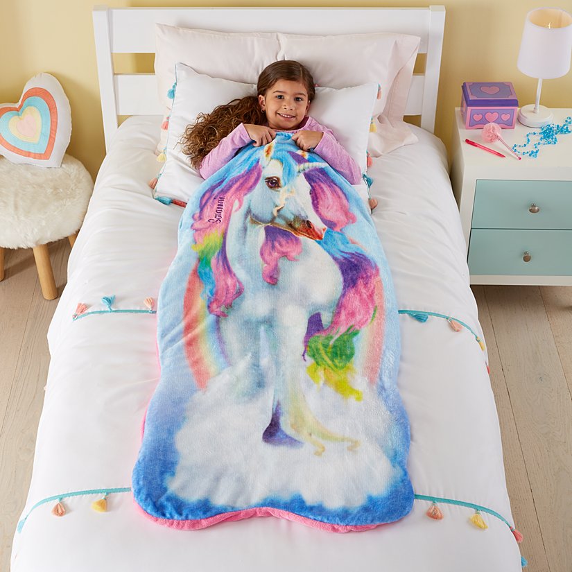 Blankie Tails® Enchanted Unicorn Personalized Blanket