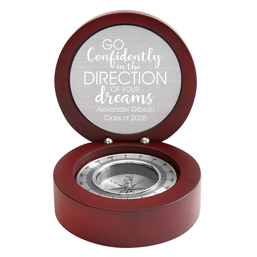 Hidden Message Personalized Compass