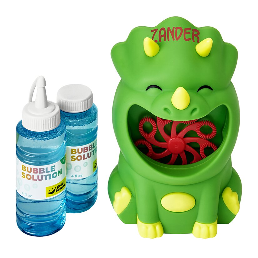 Delightful Dino Personalized Bubble Blower