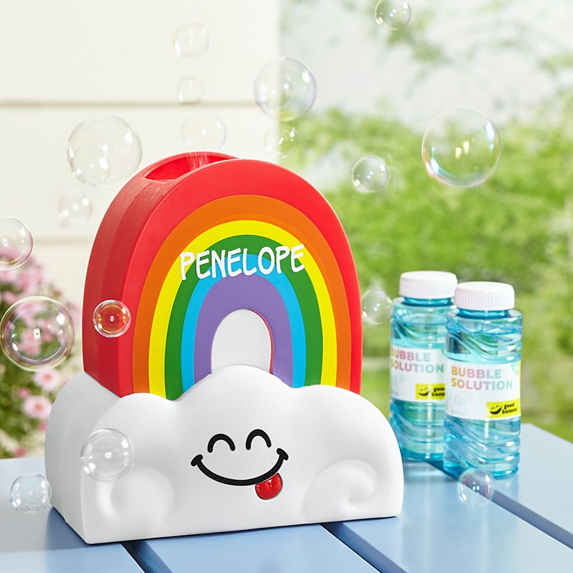 Delightful Rainbow Personalized Bubble Creator