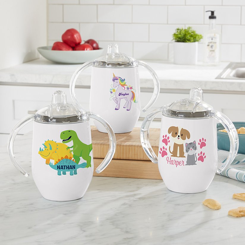 Adorable Buddies Personalized Sippy Cup Collection