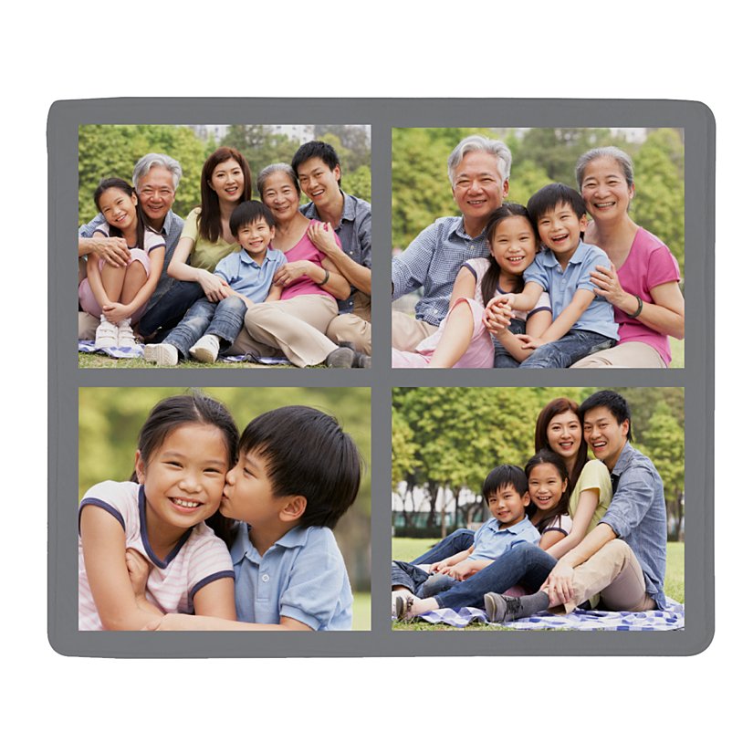 Picture-Perfect Memory Tile Personalized Plush Blanket