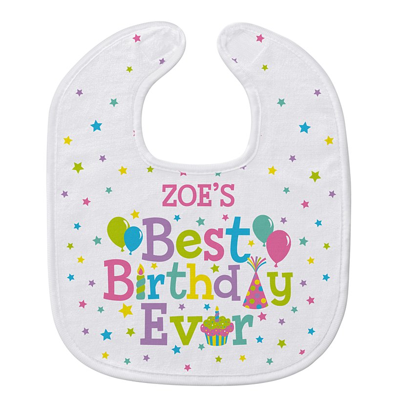 Ultimate Birthday Celebration Personalized Bib