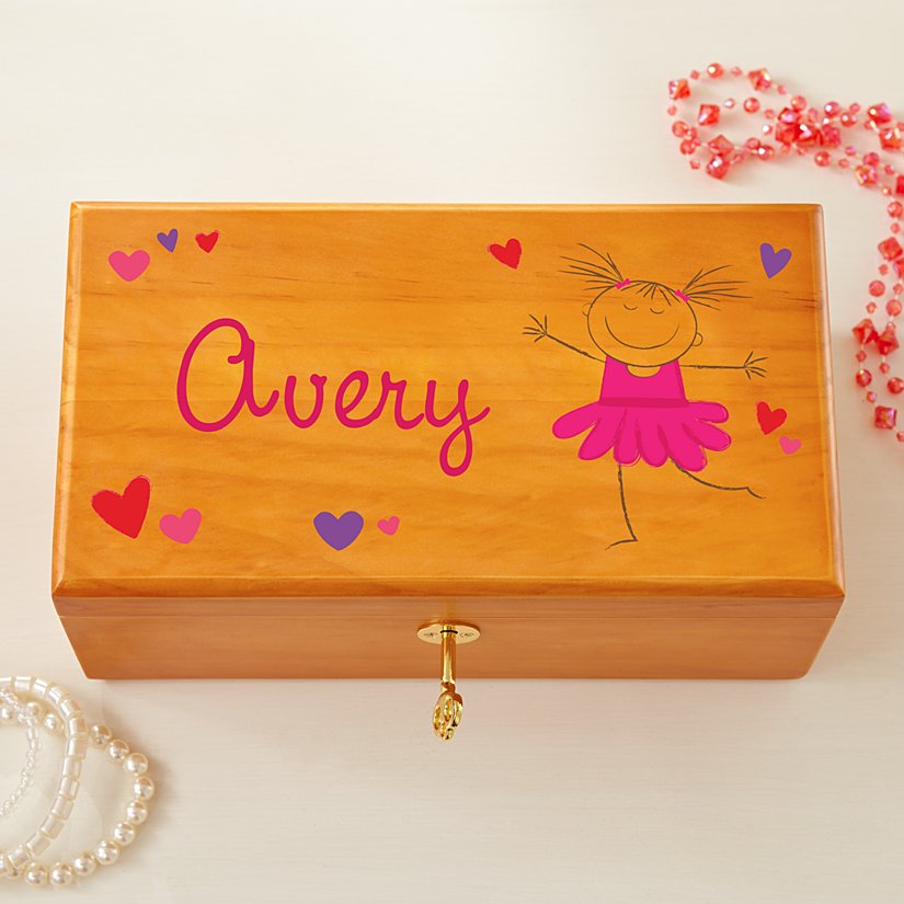 Delightful Dancer Personalized Jewelry Box