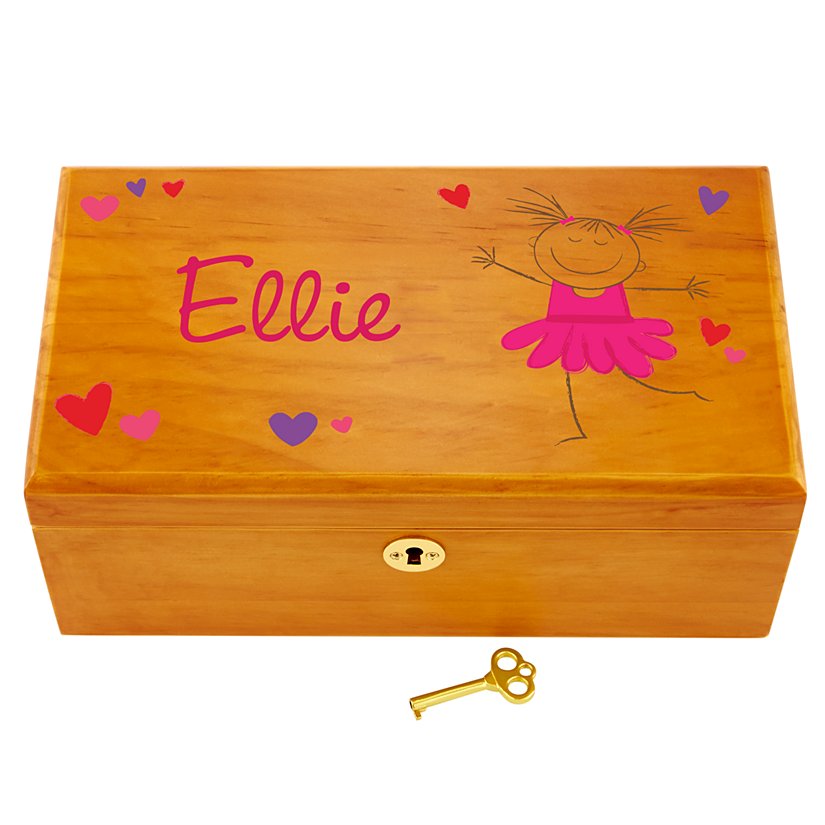 Delightful Dancer Personalized Jewelry Box