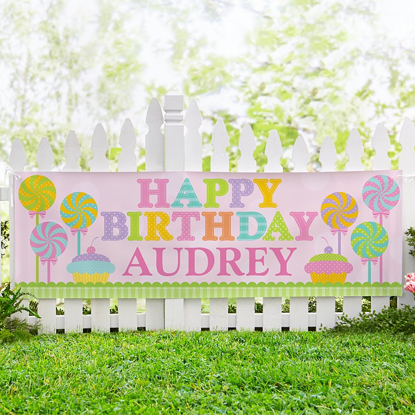 Birthday Treats Personalized Banner