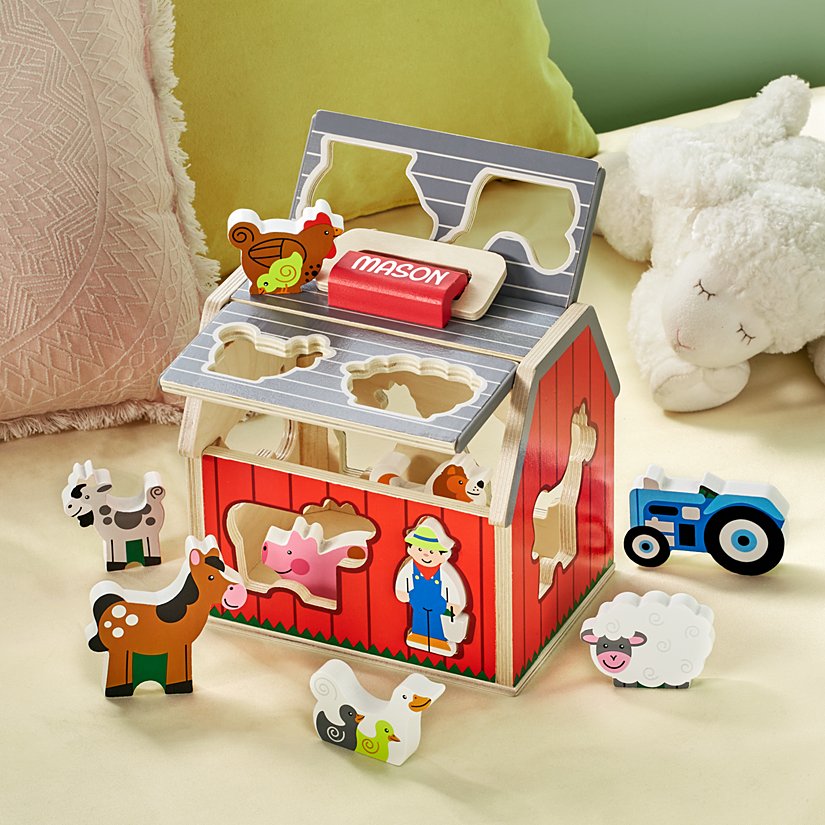 Melissa & Doug Wooden Sorting Barn
