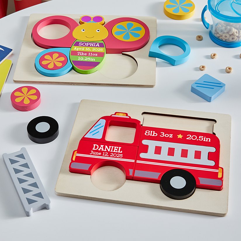 Baby Birth Details Personalized Wooden Puzzle